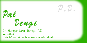 pal dengi business card